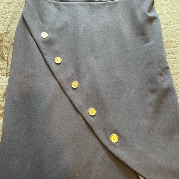 Nanette Lepore Navy Button Dress - Picture 2 of 12